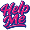 Help Me Neon Script