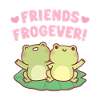 Cute Frogs Friends Frogever Besties