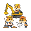 Hamster Construction Worker