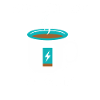 Mom charges battery with coffee