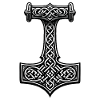 Simbolo del nodo vichingo di Mjölnir