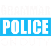Grammar police in action