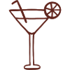Minimalist Cocktail Line Art