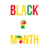Black History Month Afro Pride Power Fist