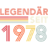 Legendary Since 1978 Man Birthday
