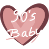 90s Baby Heart Handwriting
