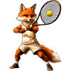 Fuchs Tennisspieler