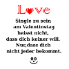 Single to Valentine with heart