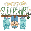 My Official Sleepshirt: Sloth & Bats