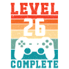26th Birthday Level 26 Complete 26 Years Gamer