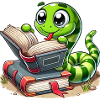 Reading Snake with Books