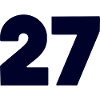 Bold 27 Numeric Emblem