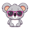 Koala Funk Pink Glasses