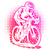 Iconic road bike motif