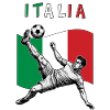 Football Italy Calcio Flag Overhead kick