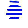 Weekdays Blue Block Print