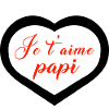 cœur je t'aime papi