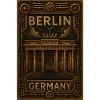 Berlin Germany – Steampunk Bronze Poster