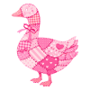 Patchwork Ente Rosa