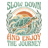 Travel Slowly – Turtle by the Ocean
