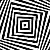 Spiral Carré Noir et Blanc