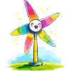 Rainbow Windmill Smile