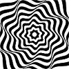 Hypnotic Black Spiral Pattern