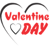 Valentine Day Heart Script Print