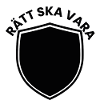 Schwarz-weißes Schilddesign minimalistisch