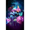 Neon butterflies in bloom