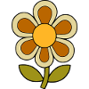 70s flower pattern retro flowerpower