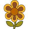 70s Flower Pattern Retro