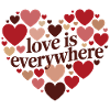Love is Everywhere Heart design