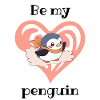 Heart Penguin with Scarf