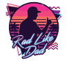 Rad Like Dad Retro Neon Design