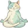 Zen Cat in Meditation