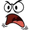 Angry face comic
