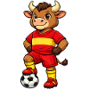 Fodboldtyr Tyr Spanien Fan Spansk flag