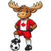 Soccer Moose Canada Fan Canadian Flag