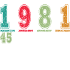 Birthday born 1981 - 45 years
