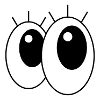 Giant Eyes in Cartoon style