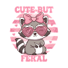 Cute but Feral – Cute Raccoon Design