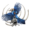Blue Skull Bird