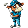 Golf de vaches