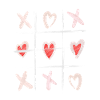 Heart Tic Tac Toe Love Illustration
