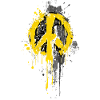 Peace Sign – Yellow Street Art