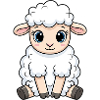 Cuddly Lamb Cartoon