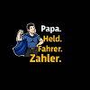 Dad Hero Driver Counter Cartoon