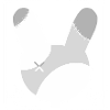 Patchwork Bunny Silhouette