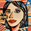 Face Pop Art Boom Collage